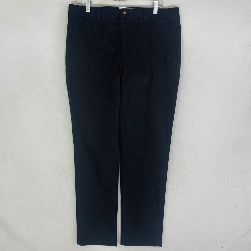 Mott & Bow Stretch Chino Pants Mens 34x30 Black Excellent Cotton Twill Slim Fit